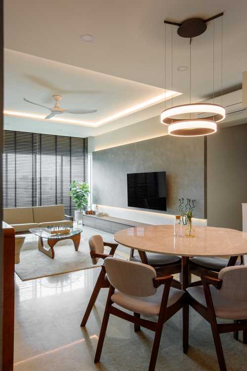 Contemporary Dining Room at 3 Bedroom Condo @ Butterworth Land