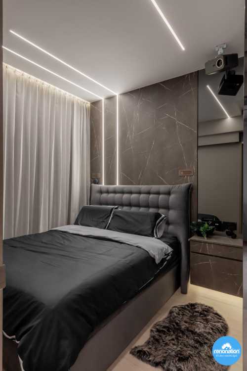 Modern Bedroom at Garden Residence @ 1 Serangoon North View