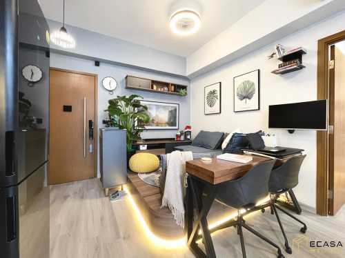 Contemporary Living Room at Viento, 29 Geylang