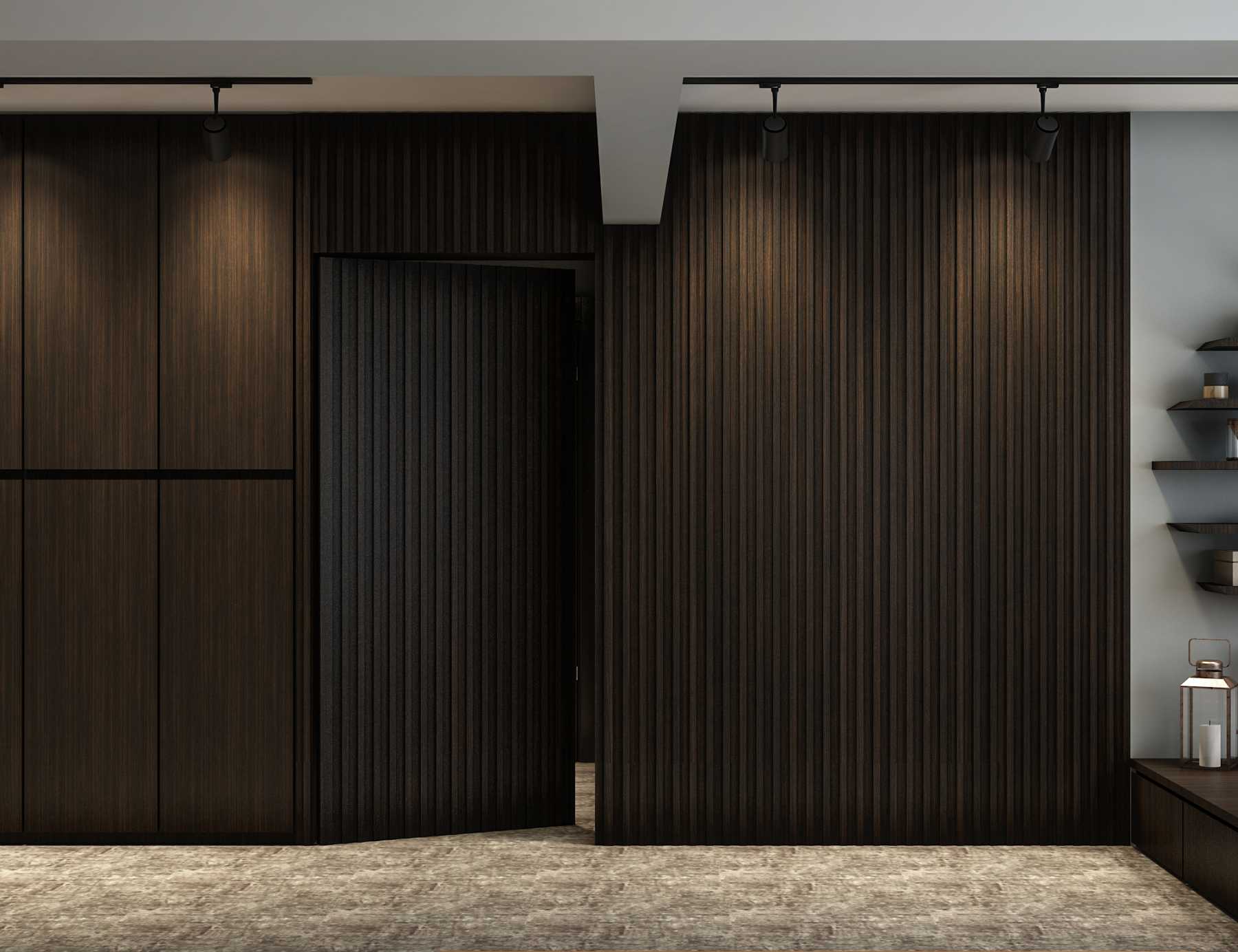 Modern Entryway with Shoe Rack and Small Storage