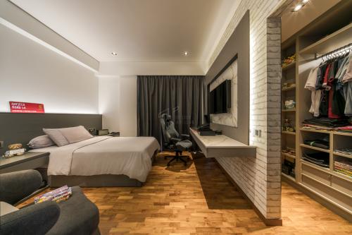 Modern Bedroom at A Treasure Trove