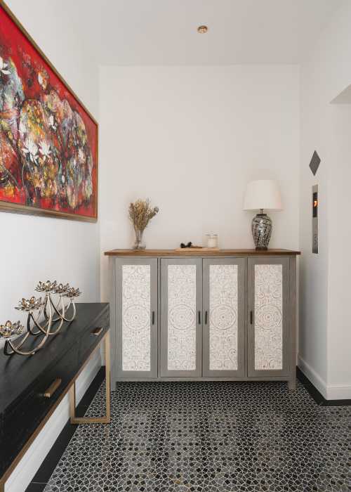 Contemporary Entryway at Costa Rhu