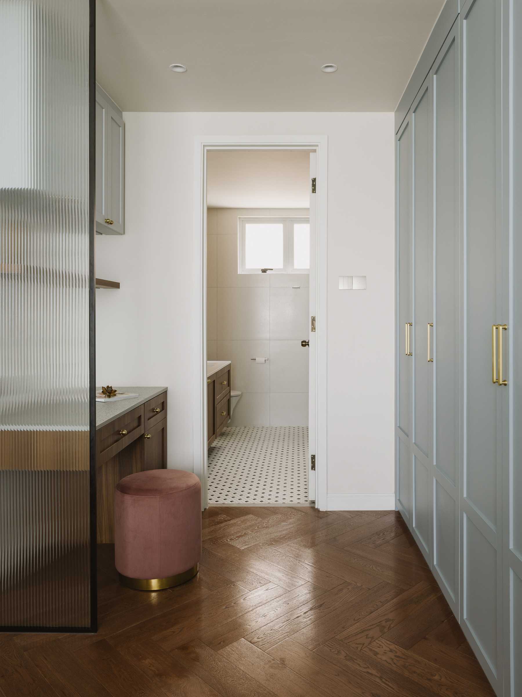 Contemporary Bedroom with Wardrobe and Closet