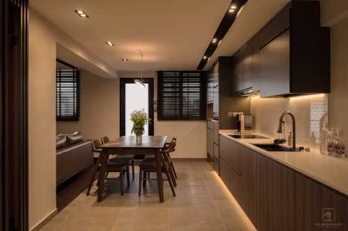 Contemporary Kitchen at Blk 3 Everton Park