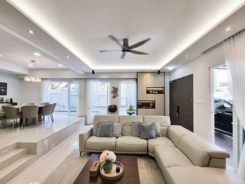 Scandinavian Living Room at Hai Sing Crescent