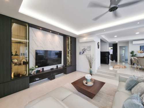 Scandinavian Living Room at Hai Sing Crescent