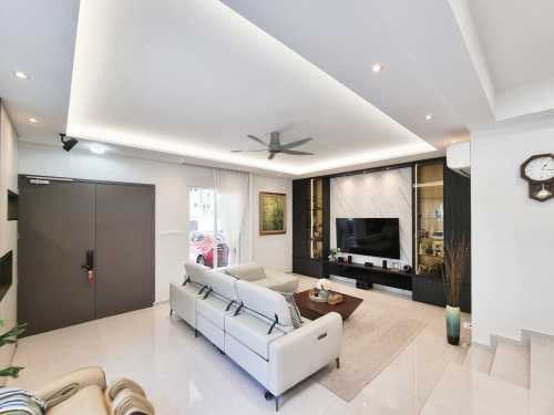 Scandinavian Living Room at Hai Sing Crescent