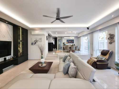 Scandinavian Living Room at Hai Sing Crescent