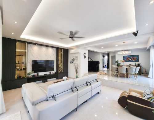Scandinavian Living Room at Hai Sing Crescent