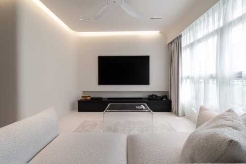 Minimalist Living Room at Ubi Groove