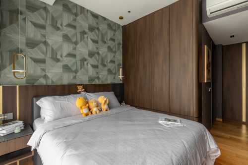 Contemporary Bedroom at Resale 2 Bedroom + Study  Condo @ Keppel Bay