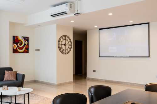 Contemporary Living Room at Waterside