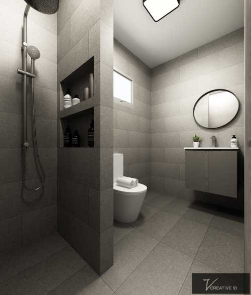 Scandinavian Bathroom at 367A Tampines