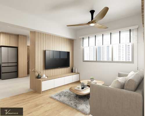 Scandinavian Living Room at 367A Tampines