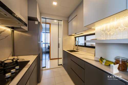 Contemporary Kitchen at 8A Beacon Height