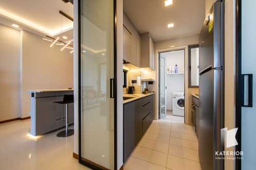 Contemporary Kitchen at 8A Beacon Height