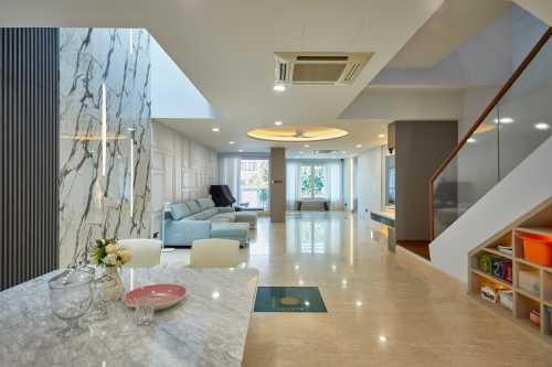 Minimalist Living Room at Ah Soo Garden