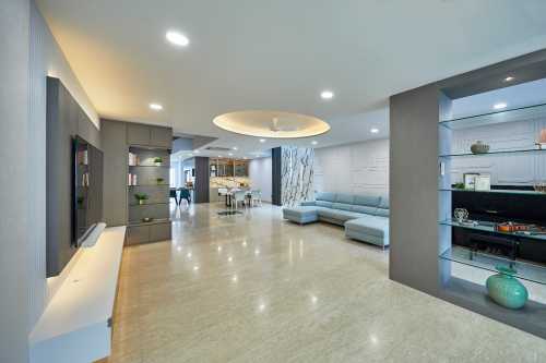 Minimalist Living Room at Ah Soo Garden