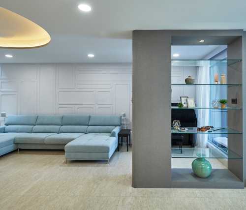 Minimalist Living Room at Ah Soo Garden