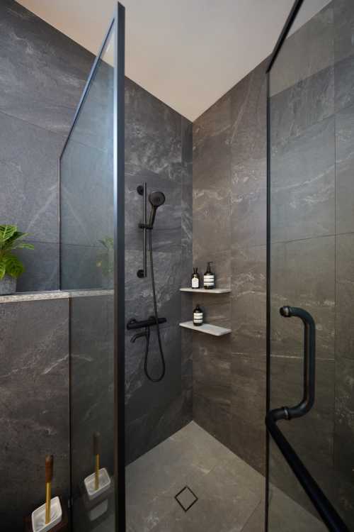 Minimalist Bathroom at Ah Soo Garden