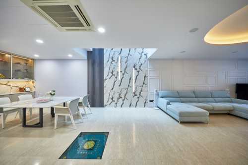 Minimalist Living Room at Ah Soo Garden
