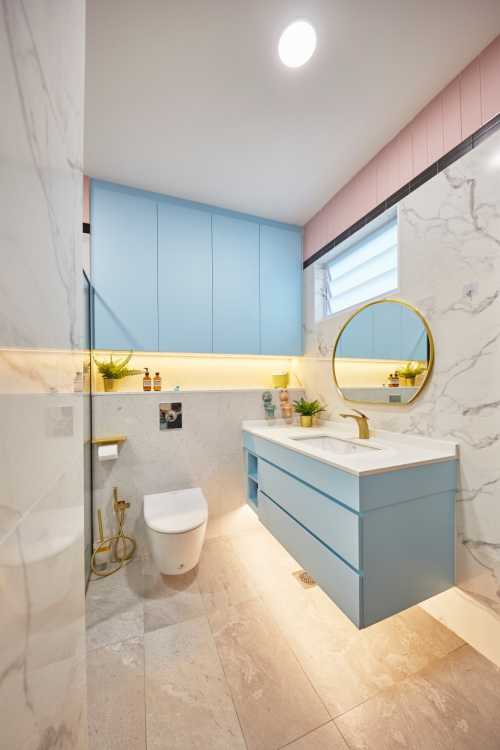 Minimalist Bathroom at Ah Soo Garden