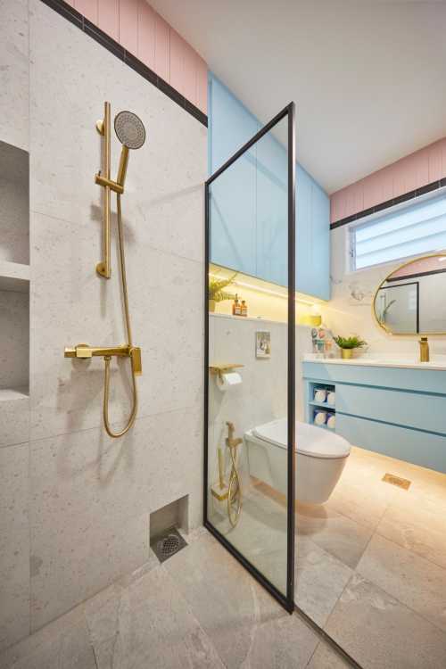 Minimalist Bathroom at Ah Soo Garden