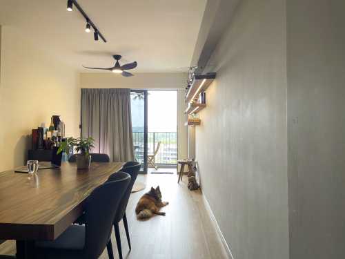 Scandinavian Living Room at Resale HDB Bedok Reservoir Cres