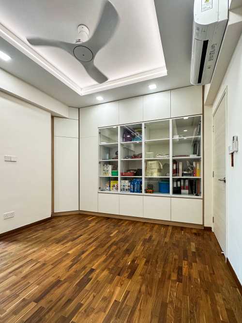 Scandinavian Bedroom at Highgate Condo