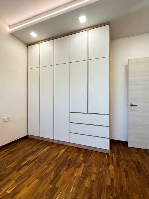 Scandinavian Bedroom at Highgate Condo