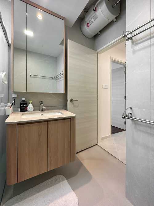 Scandinavian Bathroom at Highgate Condo