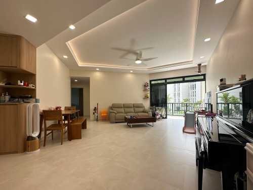 Scandinavian Living Room at Highgate Condo