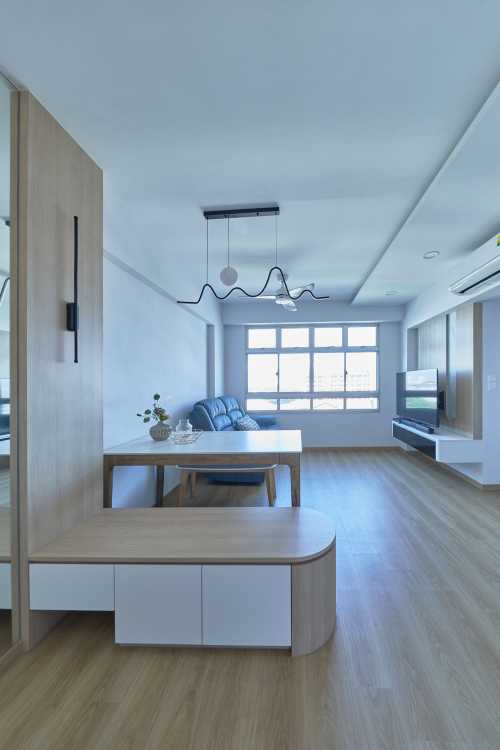 Scandinavian Living Room at Resale HDB Upper Boon Keng Road