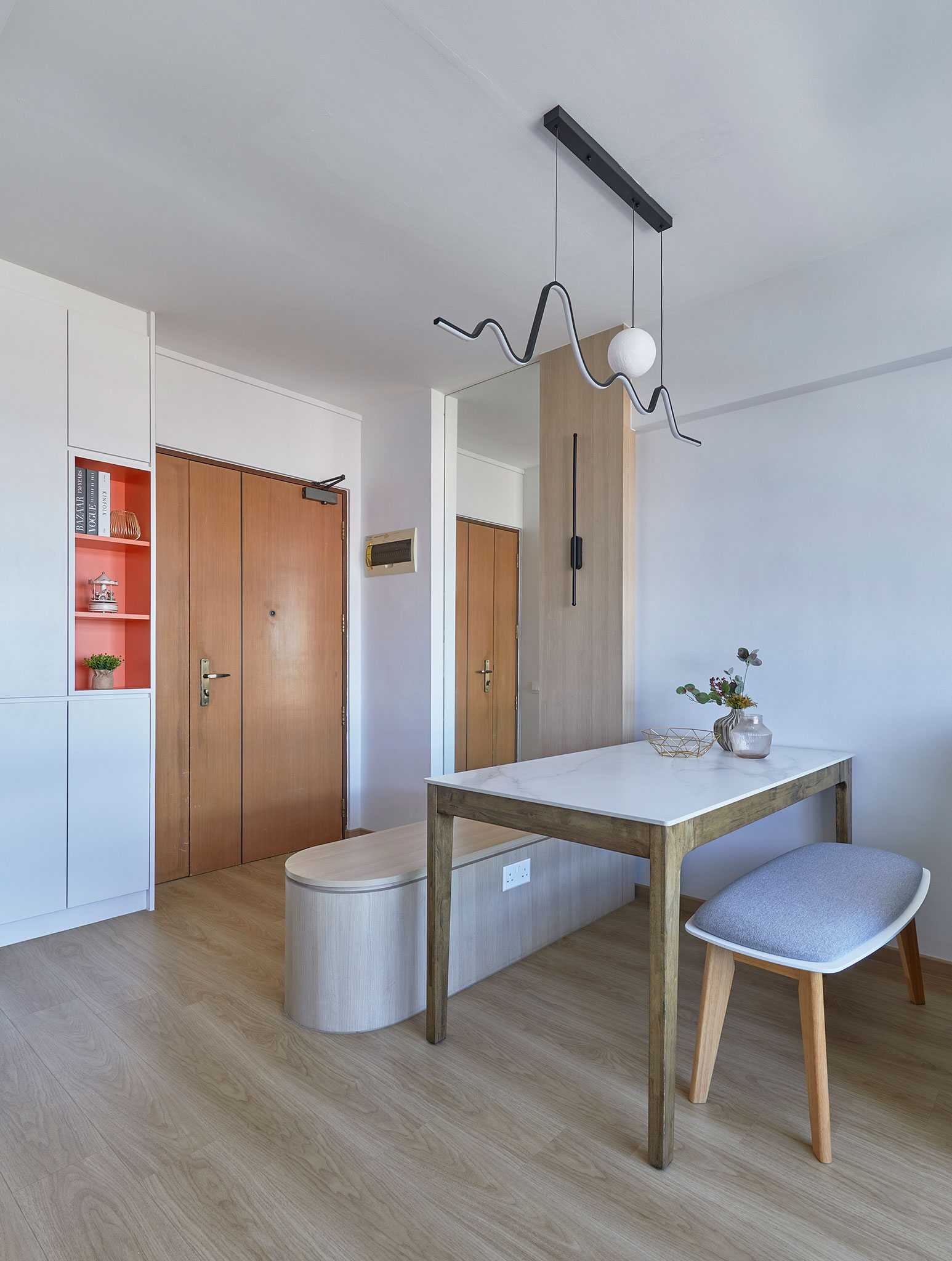 Scandinavian Living Room with TV Console and Coffee Table