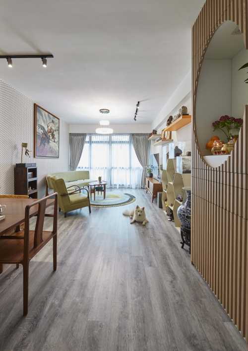 Scandinavian Living Room at Palmwoods Upper Changi Road