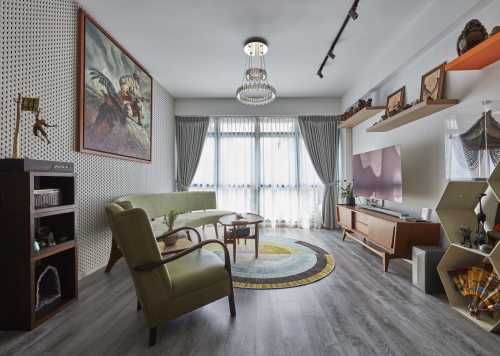 Scandinavian Living Room at Palmwoods Upper Changi Road