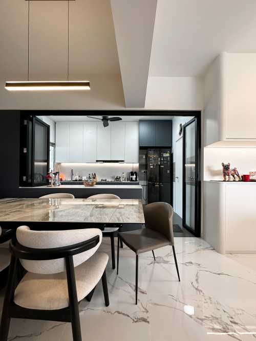Scandinavian Living Room at Resale HDB Anchorvale Parkview