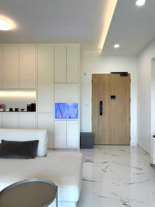 Scandinavian Living Room at Resale HDB Anchorvale Parkview