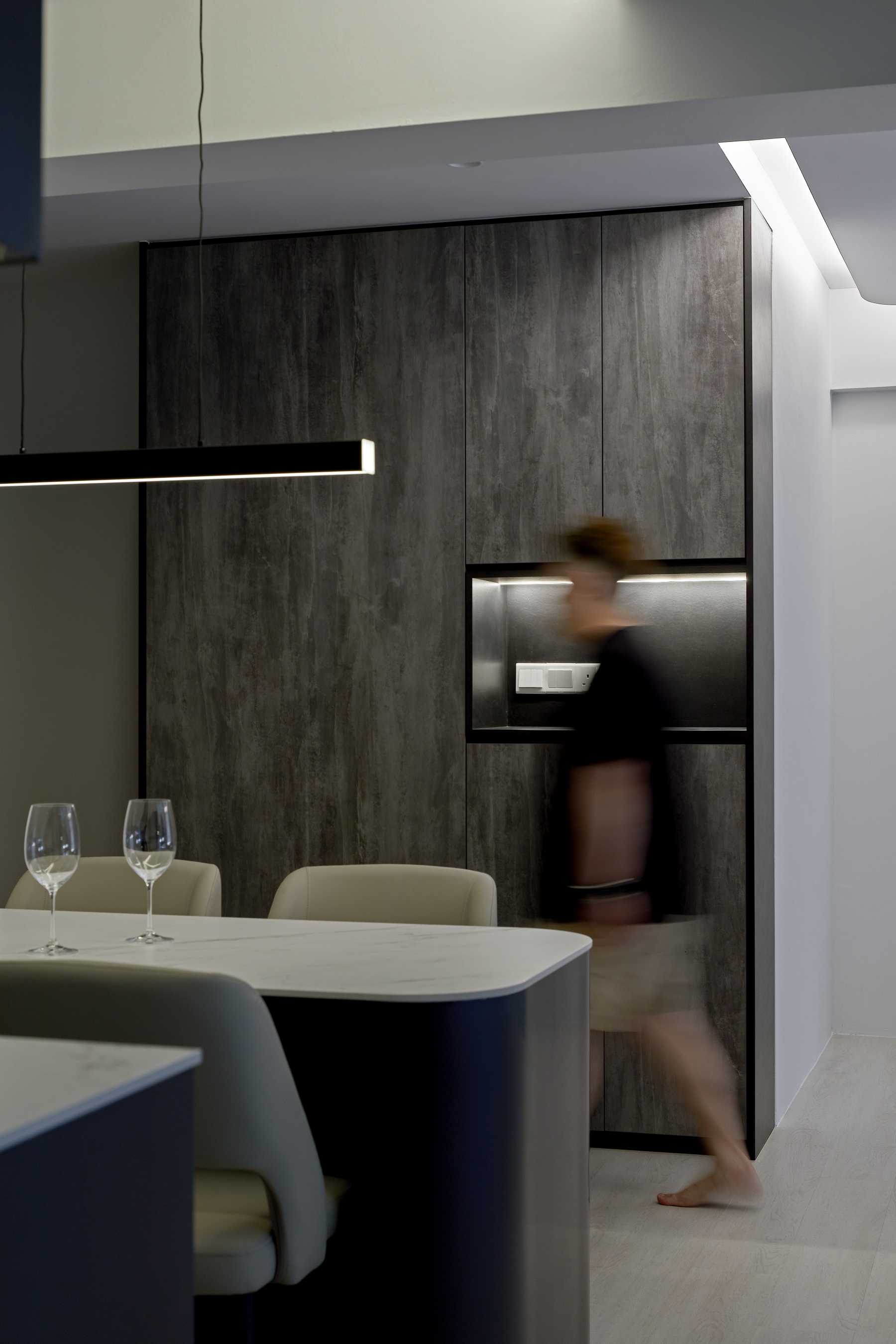 Contemporary Mezzanine with Side Table and Drawer Units