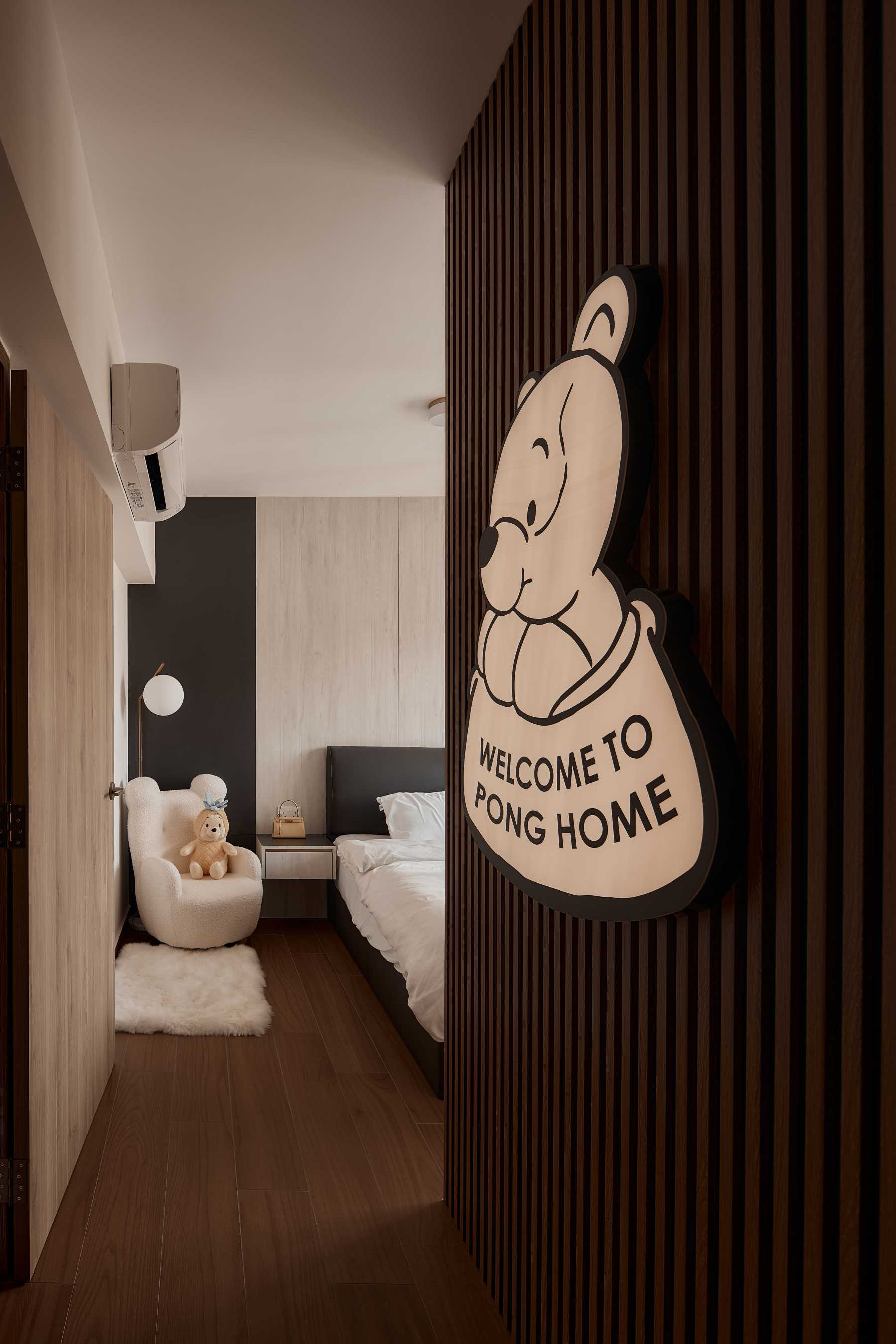 Minimalist Bedroom with Wardrobe and Sliding Wardrobe