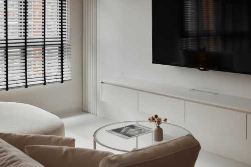 Minimalist Living Room at Clementi Peaks