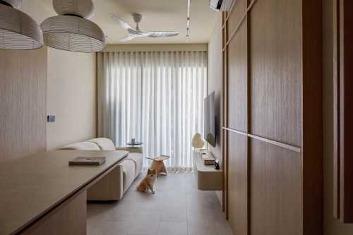 Scandinavian Living Room at The Garden Residences