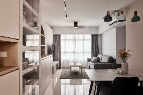 Scandinavian Living Room at Tampines GreenCourt