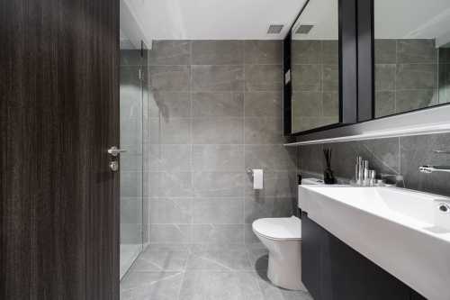 Contemporary Bathroom at Riverfront Residence