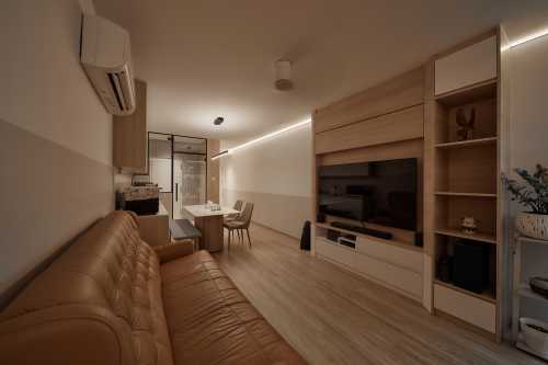 Scandinavian Living Room at 351C Canberra Road