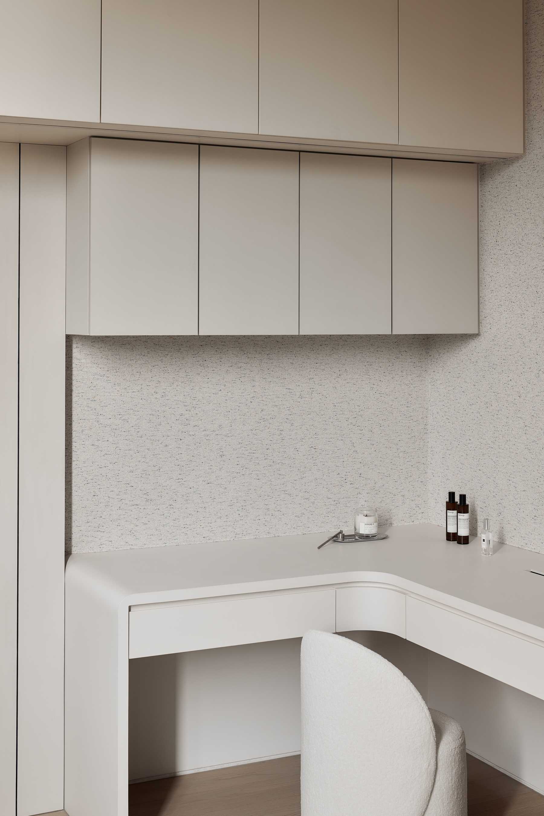 Modern Bedroom with Bookshelf and Storage Cabinets