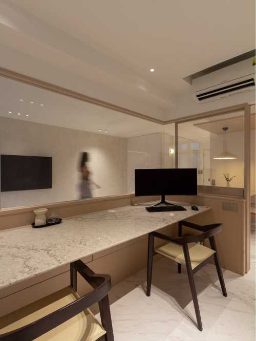 Minimalist Home Office at Bidadari Park Drive