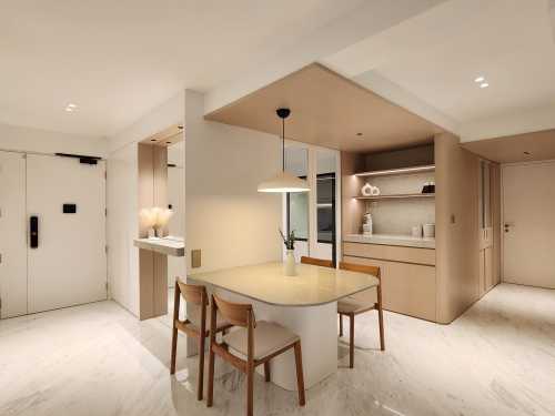 Minimalist Dining Room at Bidadari Park Drive