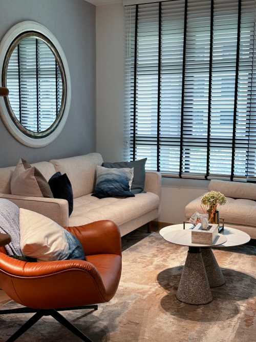 Modern Living Room at Bidadari Park Drive