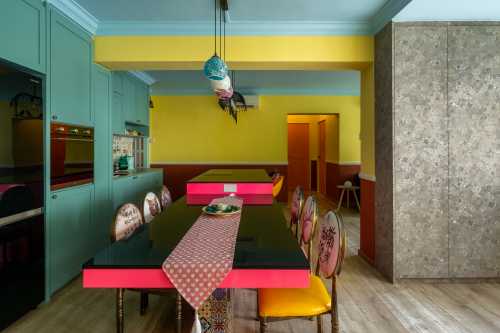 Eclectic Dining Room at Blk 704 Woodlands Drive 40
